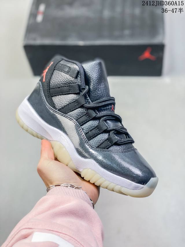 Air Jordan 11 Concord Aj11 乔11高帮红黑白漆皮篮球鞋 原楦原底开发，渠道客供头层皮，进口碳板 Solo气垫缓震中底 货号：37803