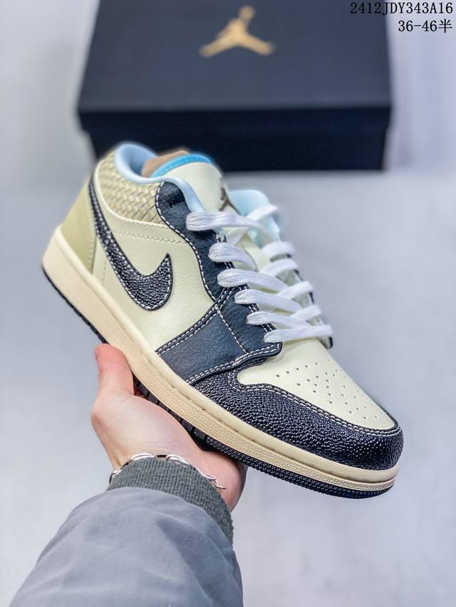 头层公司级真标带半码！ 耐克nike Air Jordan 1 Mid“ Aj1 乔1代 乔丹一代低帮系列经典复古文化休闲运动篮球鞋采用头层皮与牛剖革鞋面材质#