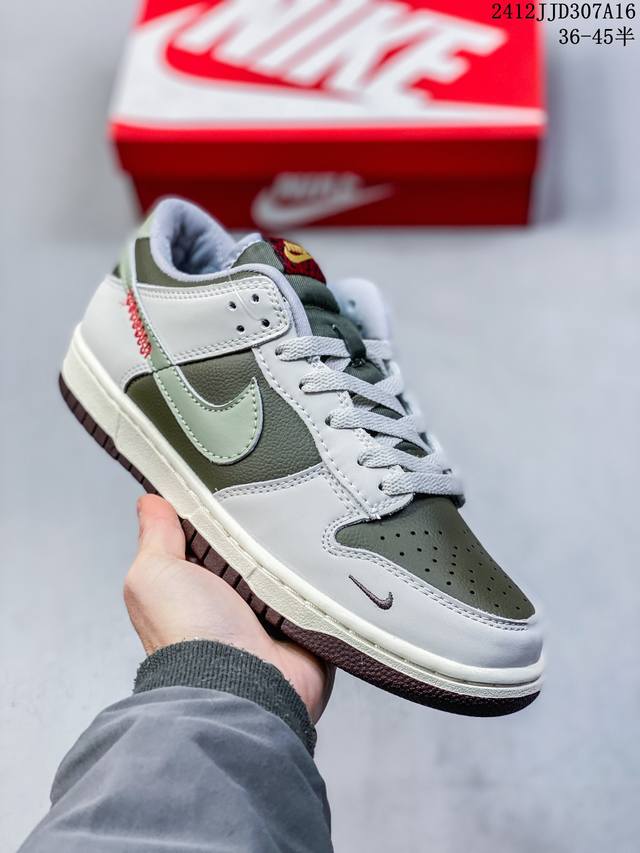 真标 耐克 Nike Dunk Low 板鞋 Sb系列经典百搭休闲运动板鞋，时尚滑板鞋。加厚鞋舌的填充，使舒适性大大提升，同时也更方便穿脱中底部分则加入了脚感柔