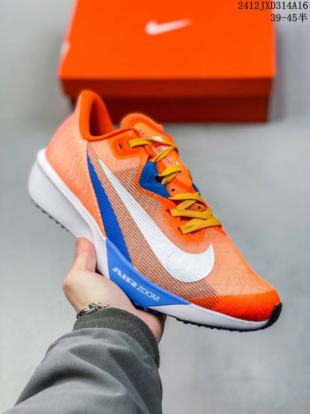 公司级耐克nike Air Zoom Rival Fly 4超弹透气轻量跑步鞋鞋款搭载 Flyknit 材料 出众弹性 易于穿脱 采用react技术 轻盈耐 跑