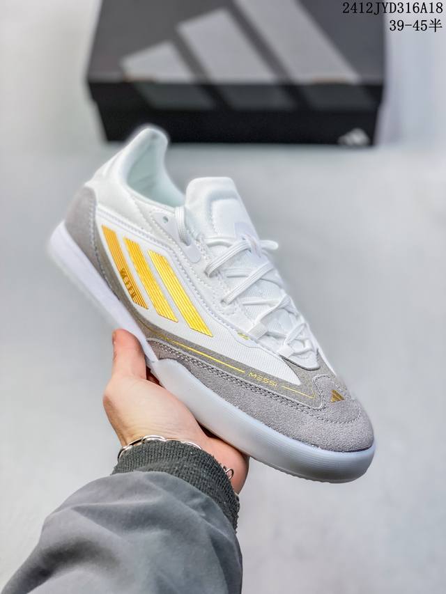 Adidas F50 舒适百搭 防滑耐磨 足球鞋 男女同款 白蓝色 货号：Ih8361 12Jyd316A18