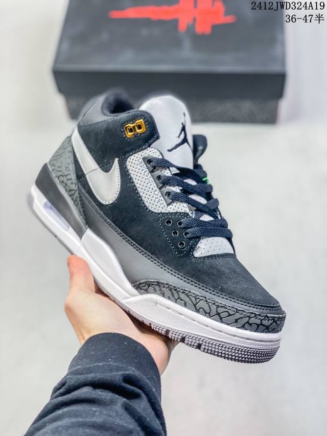 公司级air Jordan 3 Retro 迈克尔 乔丹aj3代中帮复古休闲运动文化篮球鞋 货号:Dx6660-900 尺码:36 36.5 37.5 38 3