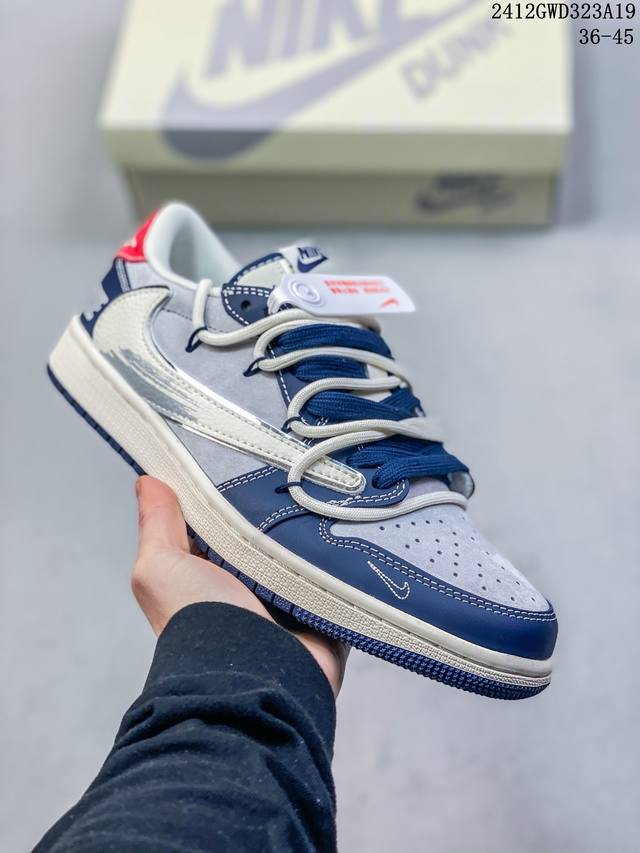 海外爆款限量发售！公司级 Travis Scott X Fragment Design X Jordan Air Jordan 1 Low Og Sp “涂鸦抽