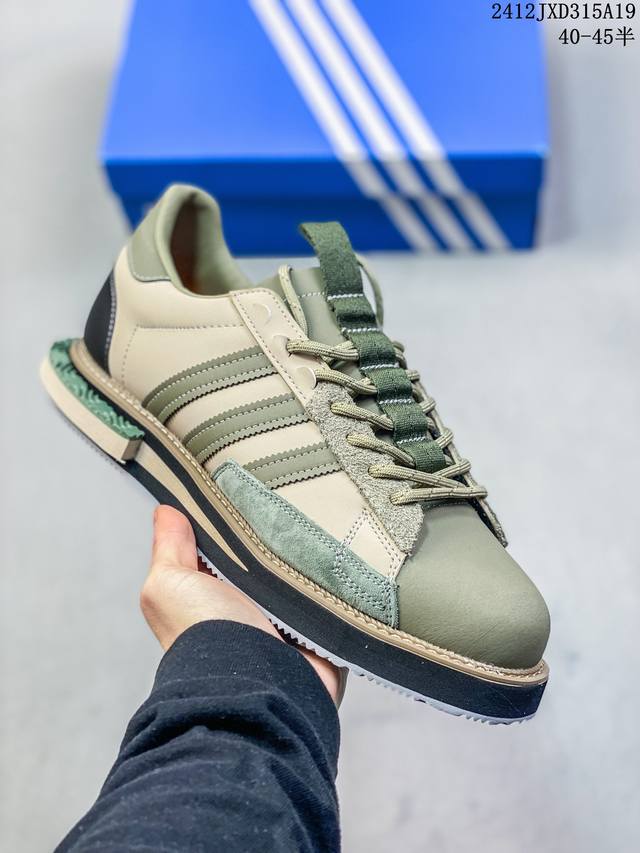 Adidas Originals Campus Mfx Reboot Low 阿迪达斯学院重启系列低帮复古休闲工装板鞋鞋 这双阿迪达斯也太复古了吧！ 采用牛巴磨