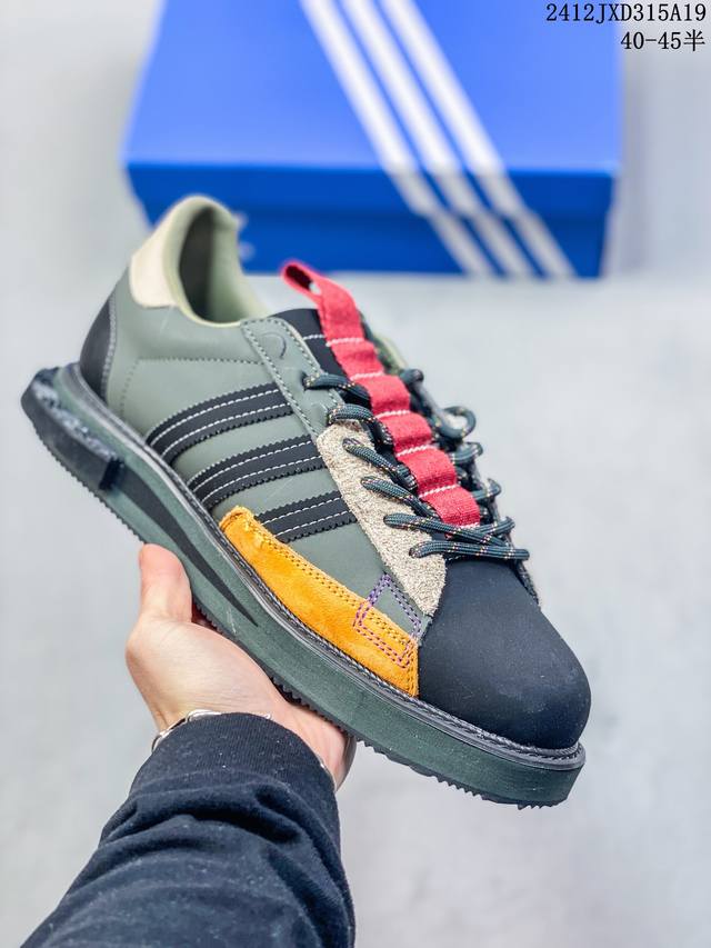 Adidas Originals Campus Mfx Reboot Low 阿迪达斯学院重启系列低帮复古休闲工装板鞋鞋 这双阿迪达斯也太复古了吧！ 采用牛巴磨