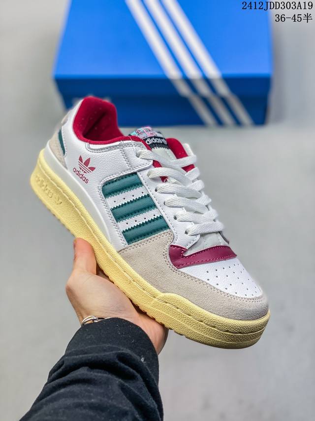 Adidas Originals Centennial 85 Low 灰白紫 低帮百搭潮流休闲运动校园板鞋时尚男女鞋 货号：Id1812 尺码：36 36 37