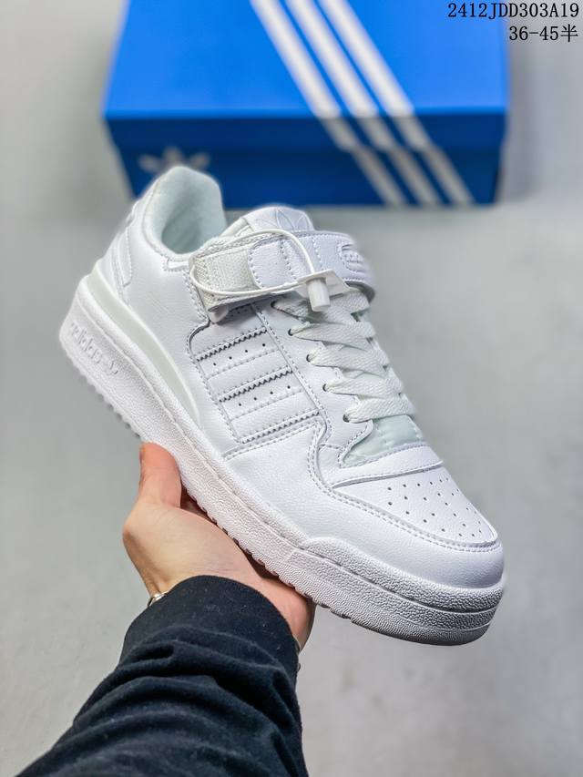 Adidas Originals Centennial 85 Low 灰白紫 低帮百搭潮流休闲运动校园板鞋时尚男女鞋 货号：Id1812 尺码：36 36 37