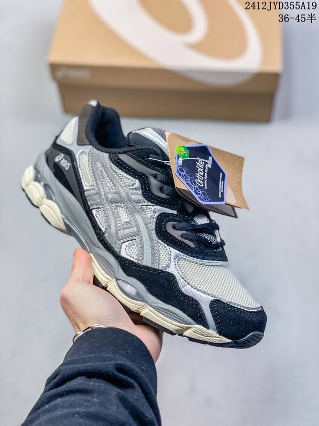 独家实拍又一双 鞋圈黑马 ,日本专业跑鞋品牌- 亚瑟士 Asics Gel-Nyc 系列低帮复古休闲运动慢跑鞋 货号 1A789-102 #升级原楦原纸版开发#