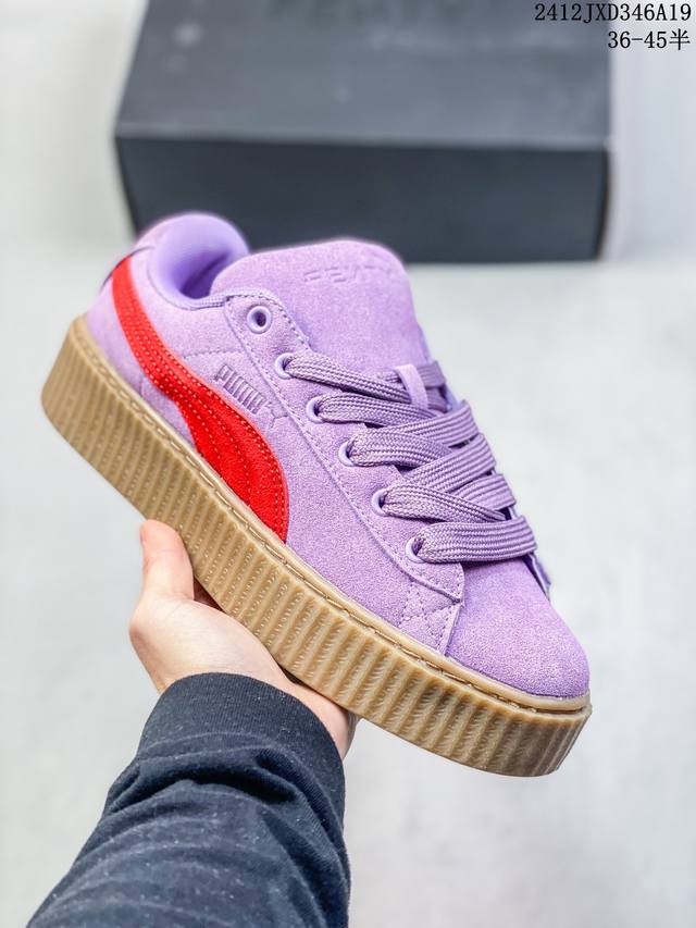 简介：真标彪马 Puma Creeper Phatty Nubuck舒适简约 耐磨透气低帮 板鞋 货号:399866 01 尺码:36 37 37.5 38 3