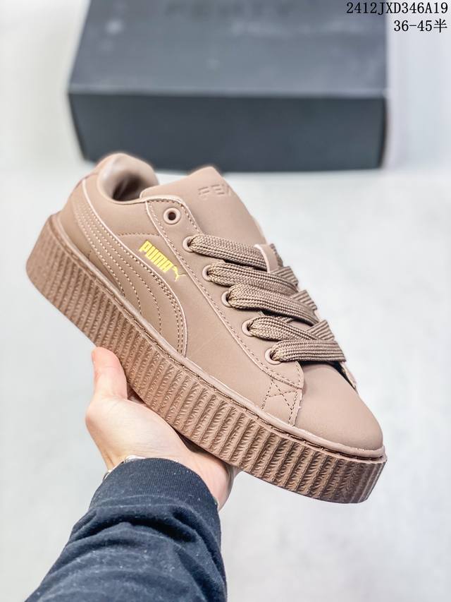 简介：真标彪马 Puma Creeper Phatty Nubuck舒适简约 耐磨透气低帮 板鞋 货号:399866 01 尺码:36 37 37.5 38 3