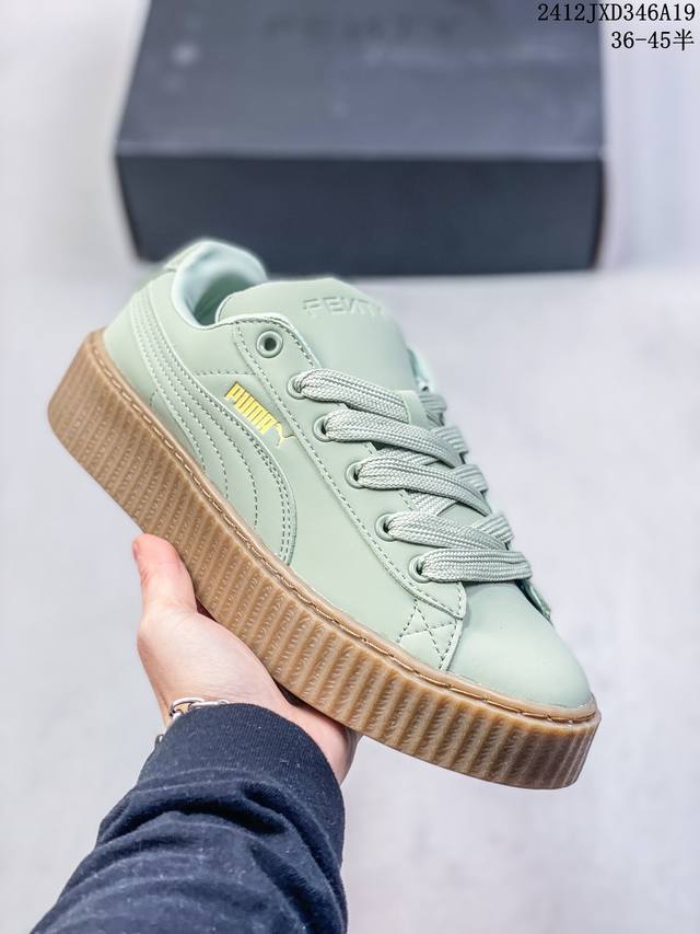 简介：真标彪马 Puma Creeper Phatty Nubuck舒适简约 耐磨透气低帮 板鞋 货号:399866 01 尺码:36 37 37.5 38 3