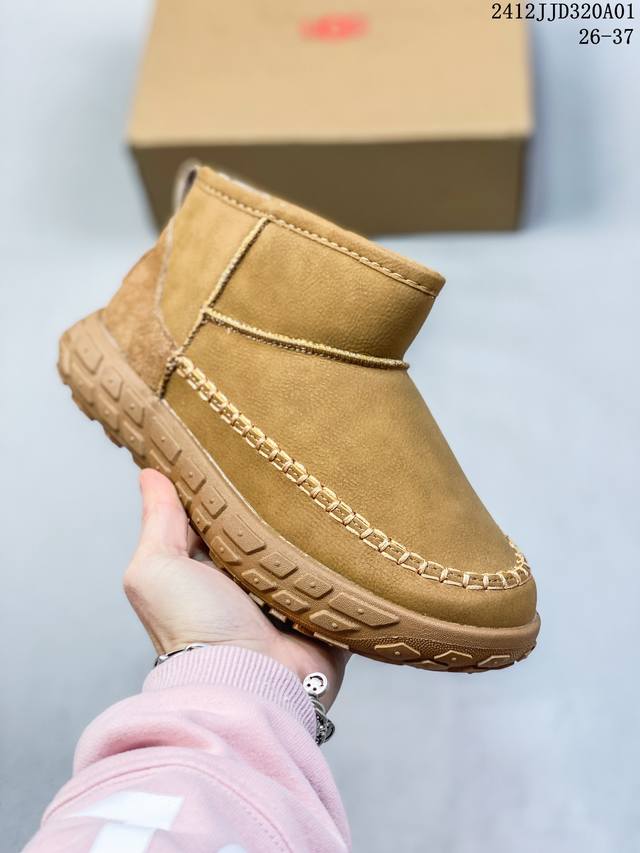 童鞋 Ugg 中帮靴子 儿童雪地靴 俏皮可爱的百变造型， 美国轻奢品牌ugg 平底系列冬季羊毛一体雪地休闲保暖毛毛家居包头棉鞋。官方同步包装 检验标 材料采用原