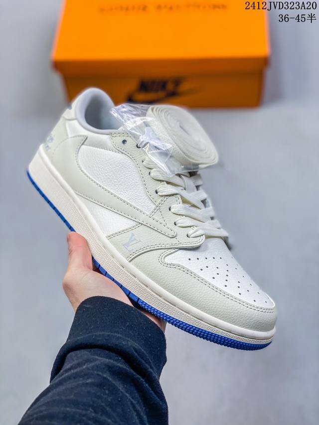 海外爆款限量发售！公司级 Travis Scott X Fragment Design X Jordan Air Jordan 1 Low Og Sp Lv联名