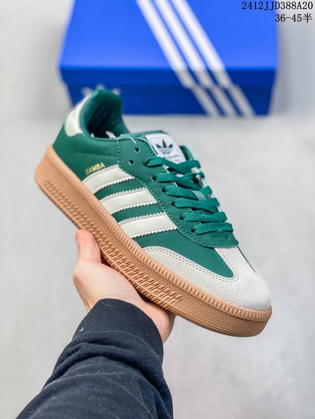 公司级阿迪达斯三叶草adidas Originals Samba Xlg 桑巴舞系列绅士德训足球风百搭低帮休闲运动板鞋 货号:Ji2582 尺码:36 36.5