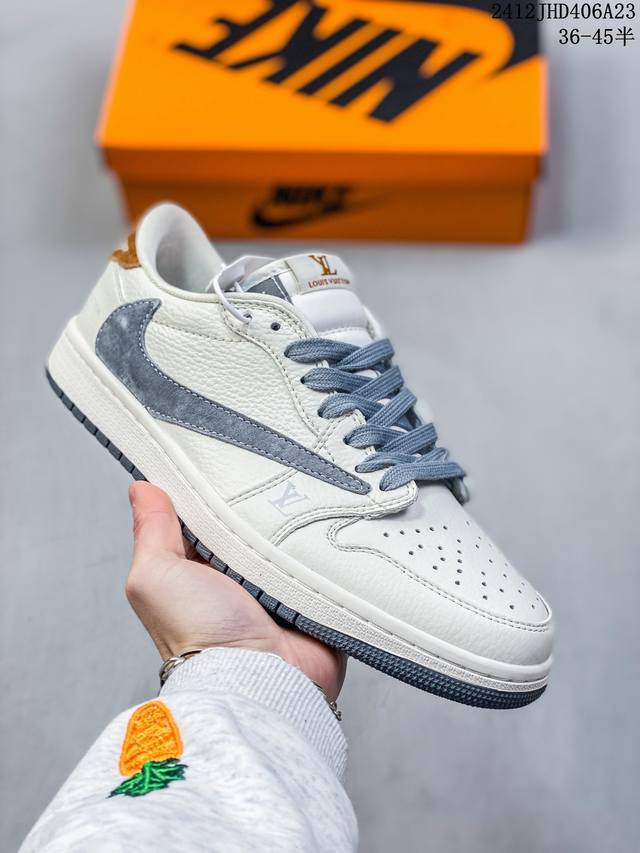 海外爆款限量发售！公司级 Travis Scott X Fragment Design X Jordan Air Jordan 1 Low Og Sp Lv联名