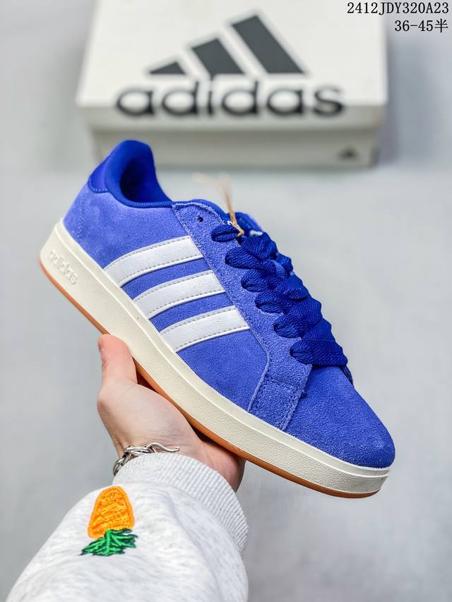 真标adidas Grand Courtbeat Base 00S 休闲 耐磨 低帮 板鞋 货号:Ih6187 尺码:36 36.5 37 38 38.5 39