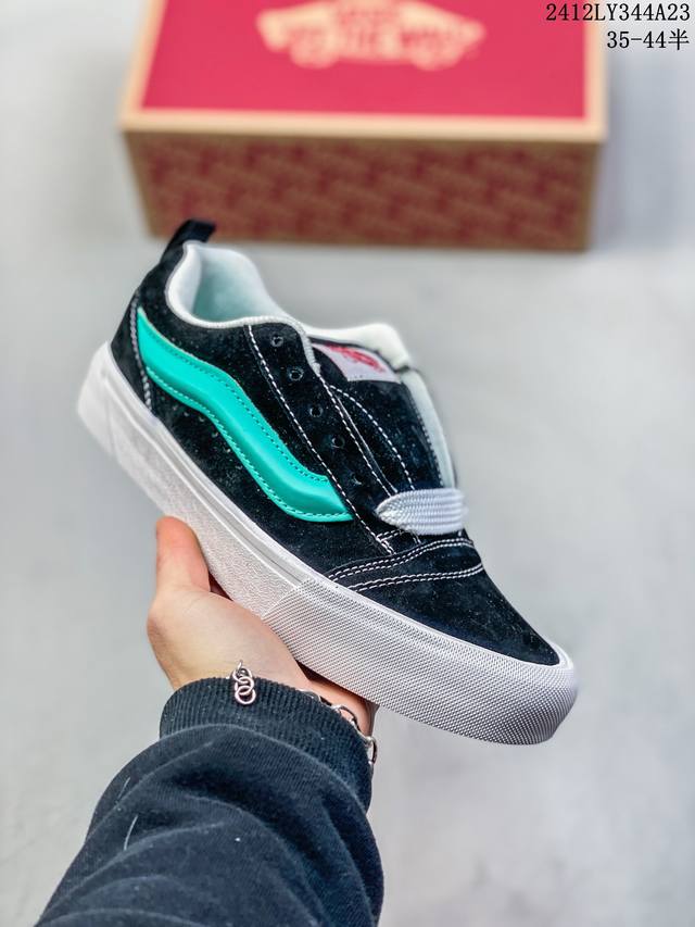 万斯 Vans Knu-Skool Vr3 Lx 面包鞋 坎普尔 茱利安系列低帮复古硫化休闲运动板鞋“肥胖版大logo” 要说整个2024年最为热门的鞋型之一，