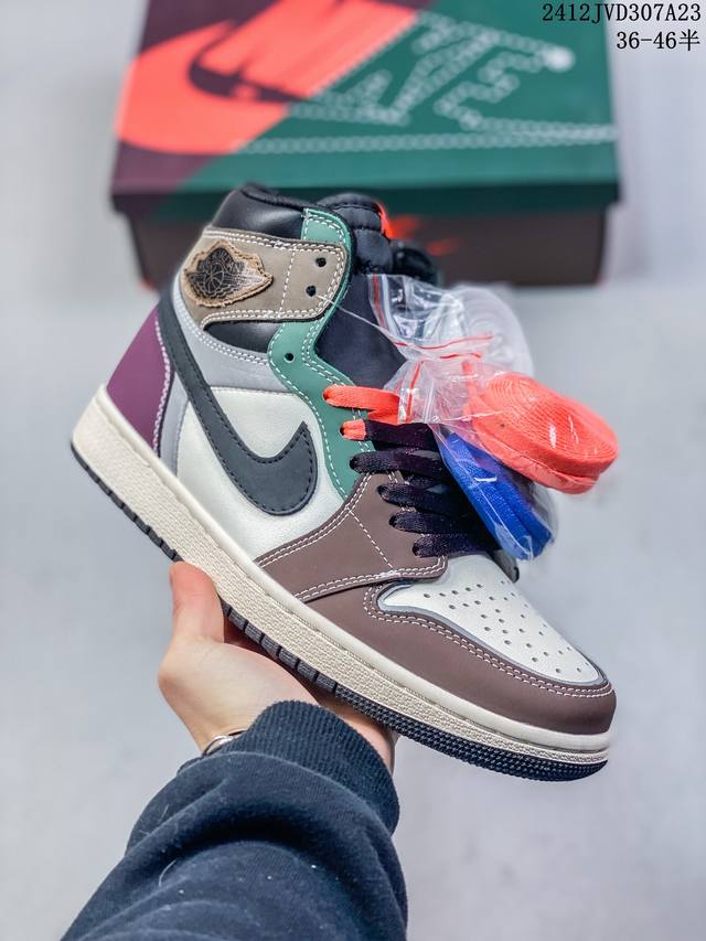 头层公司级真标带半码！ 耐克nike Air Jordan 1 Mid“ Aj1 乔1代 乔丹一代中帮系列经典复古文化休闲运动篮球鞋采用头层皮与牛剖革鞋面材质#