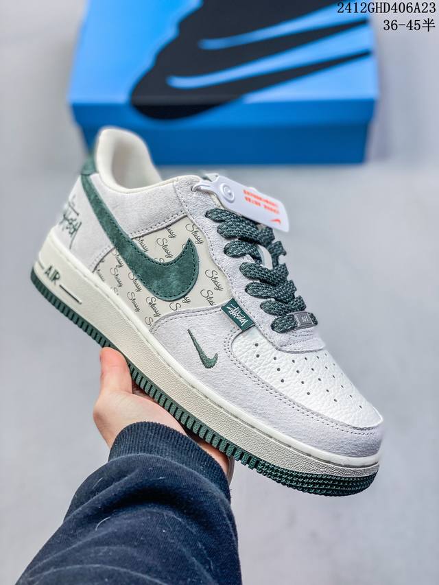 海外限量发售！公司级nike Air Force 1 '07 Low “北面联名--米白灰勾灰底”空军一号 低帮 运动鞋 休闲鞋 折边针车 工艺难度大 原楦头原