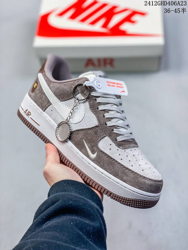 海外限量发售！公司级nike Air Force 1 '07 Low “北面联名--米白灰勾灰底”空军一号 低帮 运动鞋 休闲鞋 折边针车 工艺难度大 原楦头原