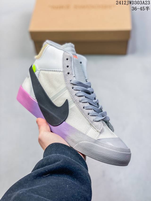 Nike耐克男女通用nike X Off-White Blazer中帮板鞋 尺码：36-45半 编码：12Jwd303A23