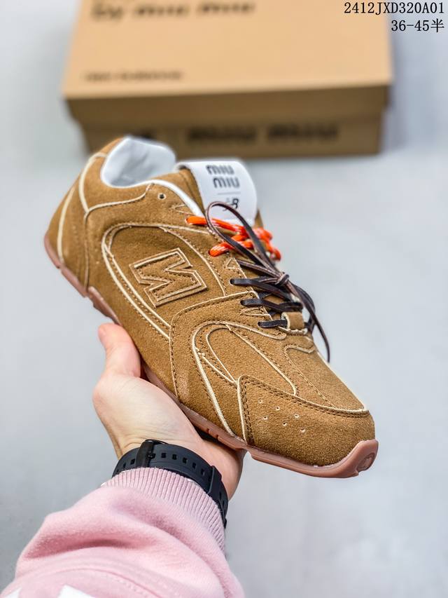 Miumiu缪缪 X New Balance Nb530 情侣款 休闲 运动鞋 阿甘鞋 德训鞋 原版开发 经典nb530运动鞋中汲取灵感推出了自己的迭代版本53