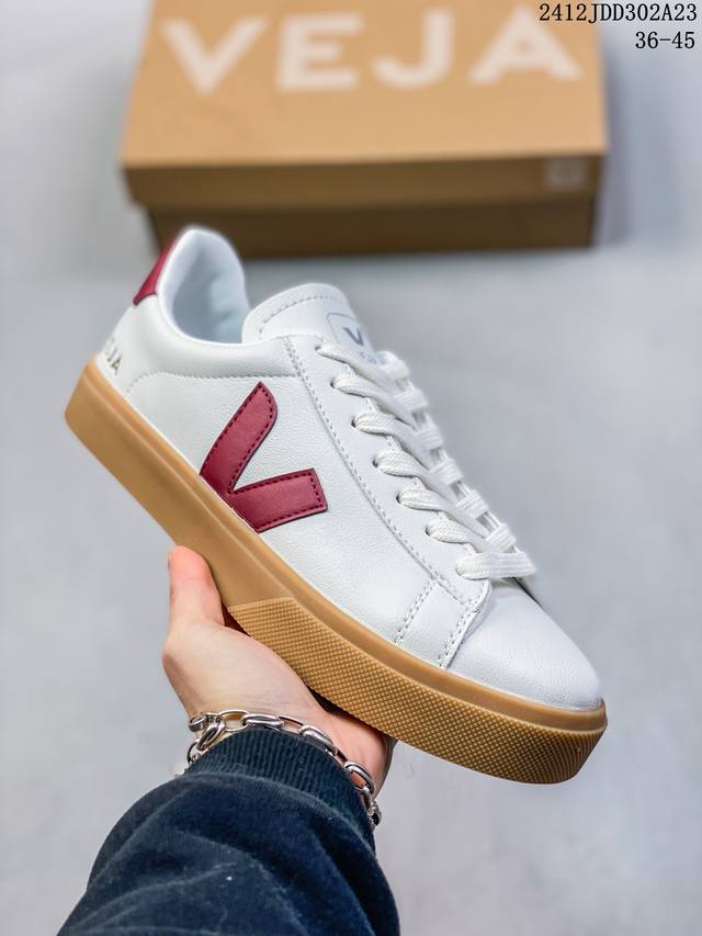 Ins爆款法国国民v字经典鞋 Veja Leather Extra Sneakers 春季入夏简约百搭款 尺码:36-45 Id:12J 302A23