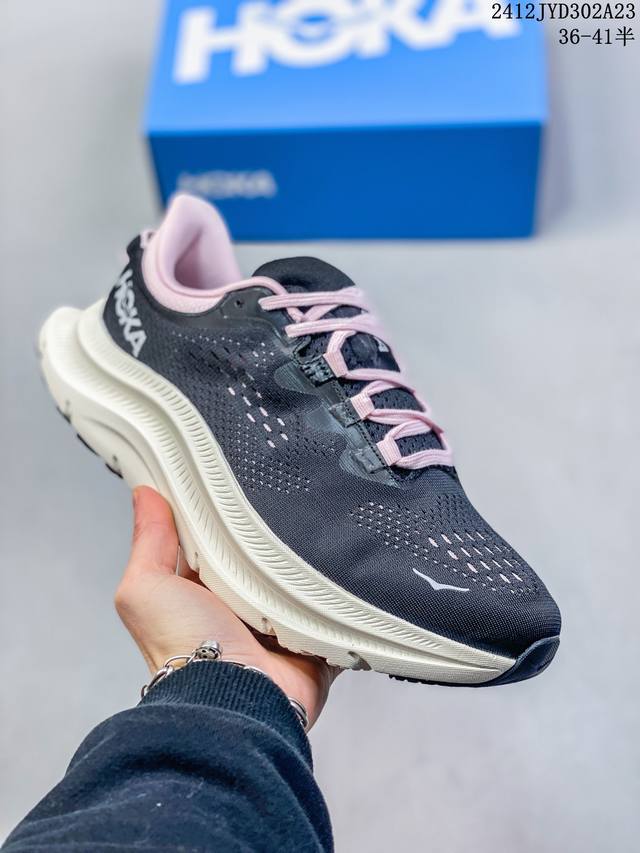 公司级hoka One One Kawana 2 网面织物 专业性能减震公路跑步鞋 实拍首发 采用了hoka先进的泡沫塑料和一流的几何结构 中底泡棉将舒适性放在