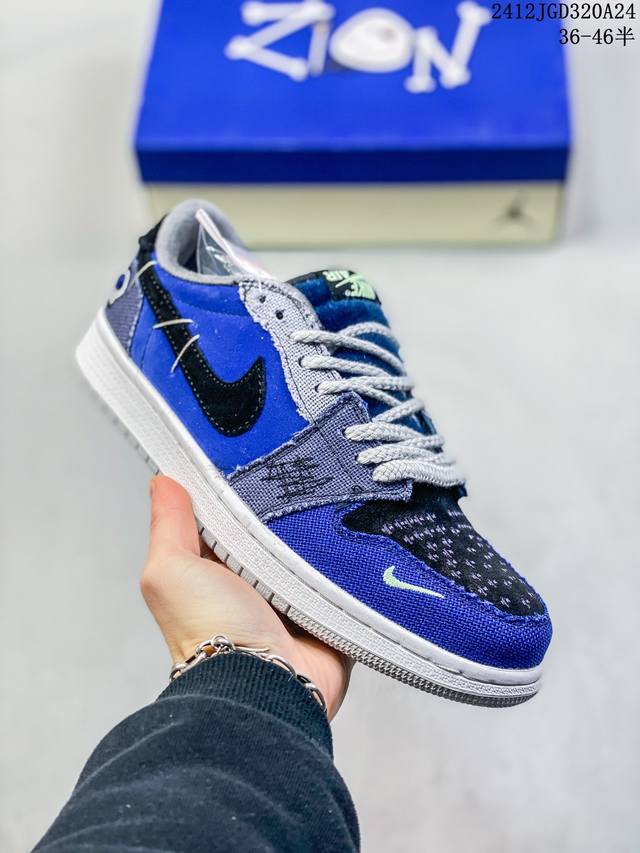 真标 耐克 胖虎aj1代 乔丹1代 巫毒娃娃 规格真不低！Nba锡安 威廉姆森 Zion Williamson X Air Jordan 1 Low Og Vo