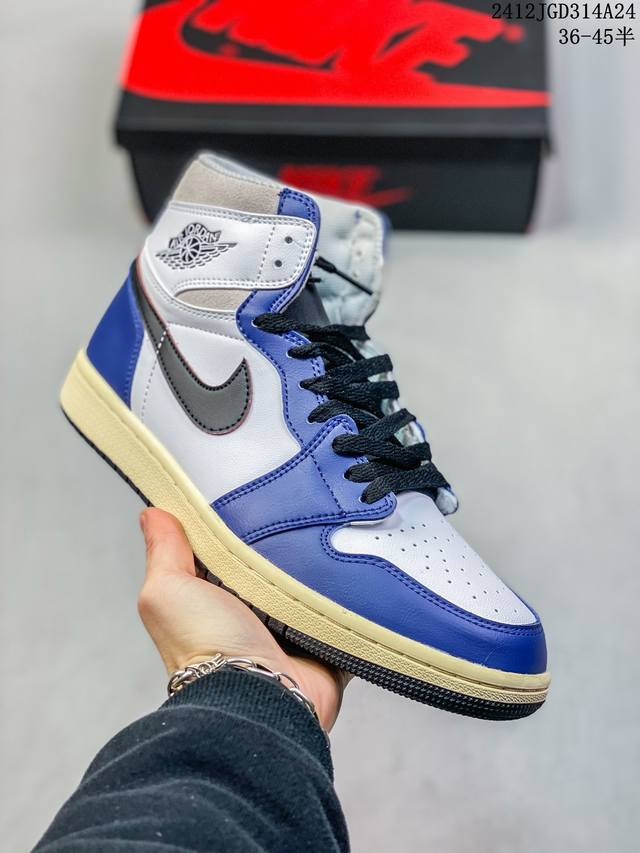 真标nike Air Jordan 1 Retro High Og Aj1代迈克尔 乔丹高帮耐克经典复古百搭休闲文化运动篮球鞋 货号:555088 003 尺码