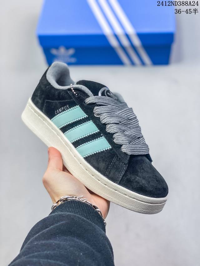 特价 Adidas Originals Campus 00S 学院系列 面包风经典复古低帮百搭休闲运动板鞋 货号:Jq0740 尺码:36 36.5 37 38