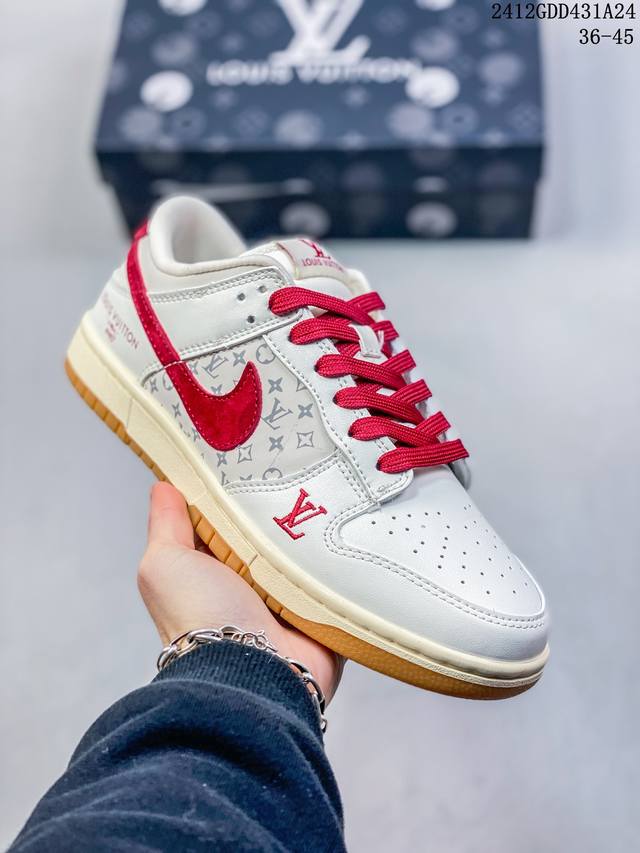 新款上新 Nk Sb Dunk Low Lv联名牛仔蓝 周年高端定制 低帮休闲板鞋 #高端定制鞋盒 原装头层材料 独家版型蒸餾加工 大厂纯原品质出货 超高清洁度