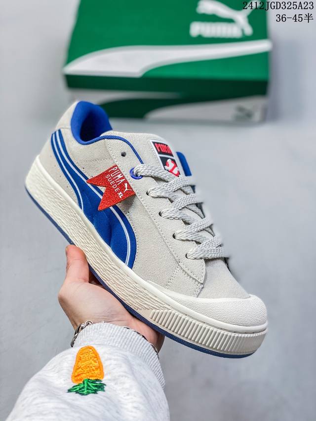 彪马ghostbusters X Puma Suede Xl Stay Puft 柔软舒适 防滑耐磨 低帮 板鞋 尺码：36-45半 编码：12Jgd325A2