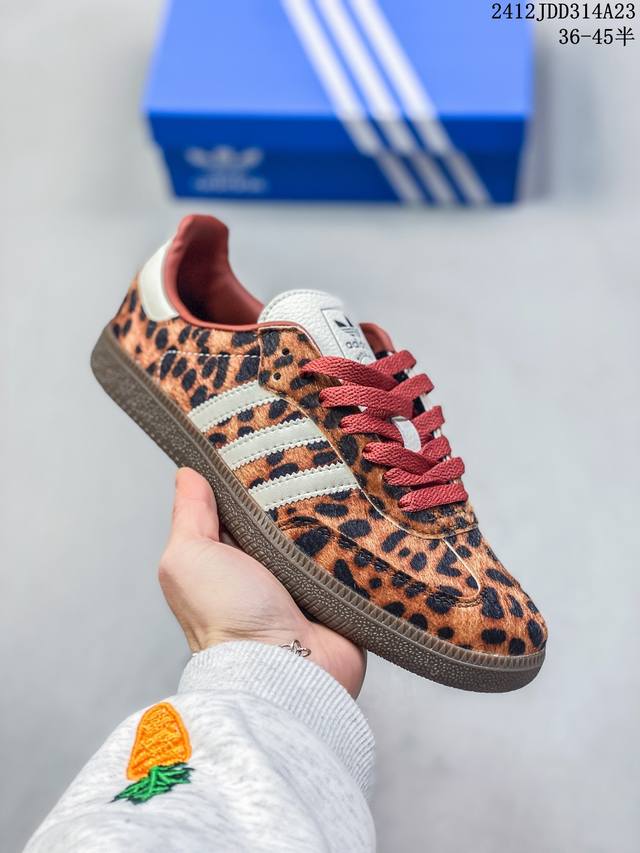 真标阿迪达斯三叶草adidas Originals Samba 桑巴舞系列绅士德训足球风百搭低帮休闲运动板鞋 货号:Ji2734 尺码:36 36.5 37 3