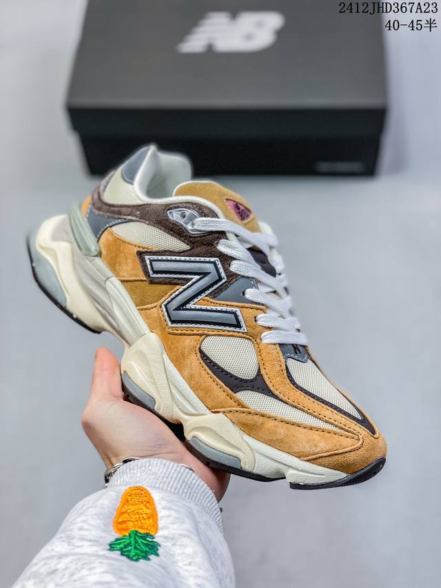 Newbalance Nb 9060潮流复古减震防滑耐磨低帮 运动休闲鞋 男女同款浅灰色鞋身设计采用复古拼接鞋面，复古兼具匠心，细节彰显品质。中底柔软轻便，保证