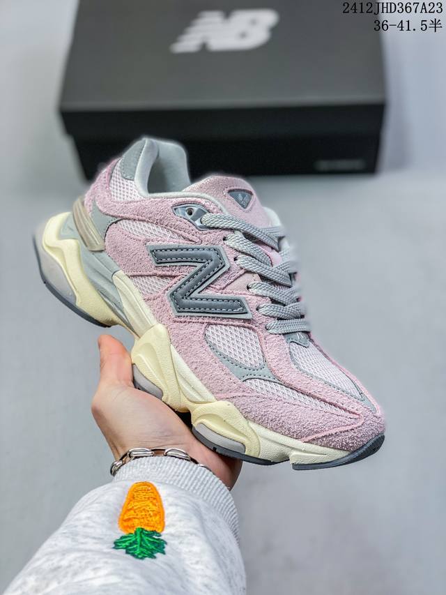 Newbalance Nb 9060潮流复古减震防滑耐磨低帮 运动休闲鞋 男女同款浅灰色鞋身设计采用复古拼接鞋面，复古兼具匠心，细节彰显品质。中底柔软轻便，保证