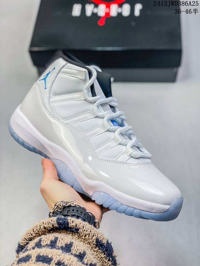 Air Jordan 11 Concord Aj11 乔11低帮红黑白漆皮篮球鞋 原楦原底开发，渠道客供头层皮，进口碳板 Solo气垫缓震中底 货号：37803