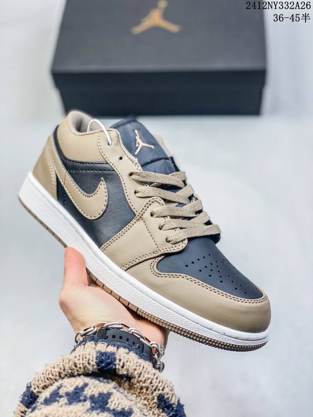 二层皮带半码 乔丹air Jordan 1 Low Aj1低帮系列篮球鞋 官方同步配色 原装级产物 尺码：36-45半 36-40半 编码：12Ny332A26