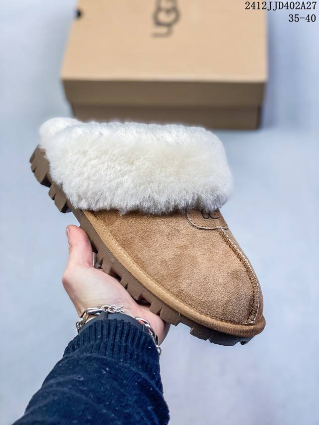 Ugg W Dakota 0068256 冬季加绒保暖厚底雪地靴 防滑舒适 牛皮材质靴鞋 皮毛一体 Size:35-40码 #12Jjd402A28