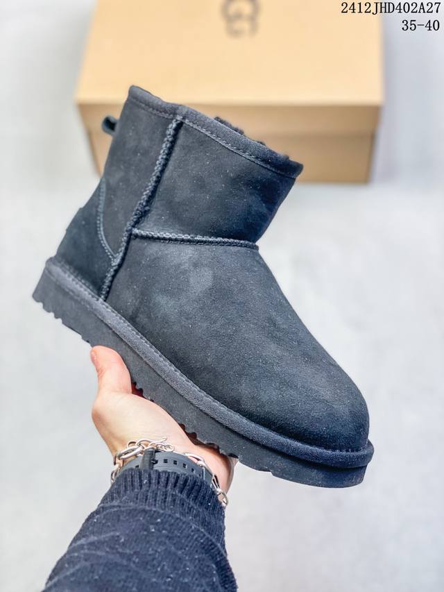 Ugg Dakota Che 冬季款加绒保暖高帮雪地靴 牛角扣 牛皮材质 皮毛一体 Size:35-40码 # 12Jhd402A27