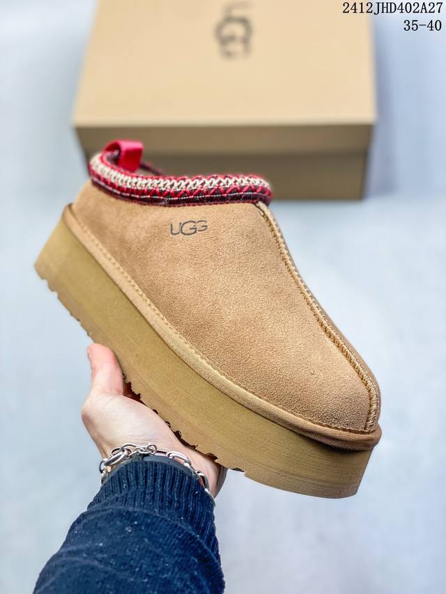 Ugg Dakota Che 冬季款加绒保暖高帮雪地靴 牛角扣 牛皮材质 皮毛一体 Size:35-40码 # 12Jhd402A27