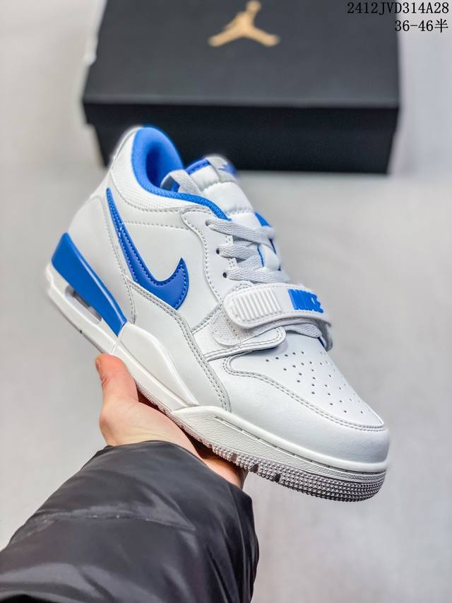 公司级三合一最强合体，多种新配色回归耐克nike Air Jordan Legacy 312 Low”White Grey Fog Blue Red“乔丹最强三