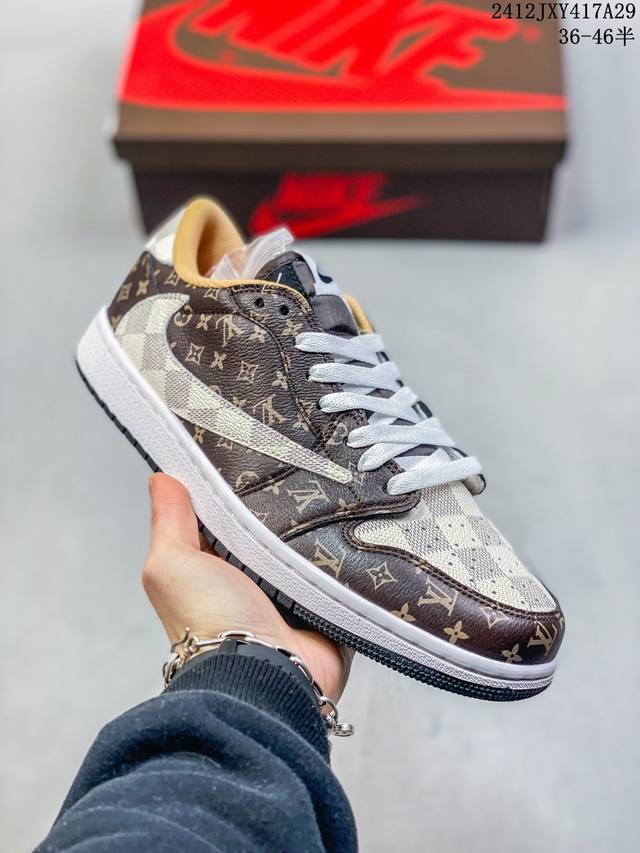 Air Jordan 1 Low Aj1乔1低帮休闲板鞋 同步官方配色 原档冲孔鞋头 正确满胶鞋垫 四线拉帮 原厂织唛标 鞋舌高弹海绵填充。 Size：36 3