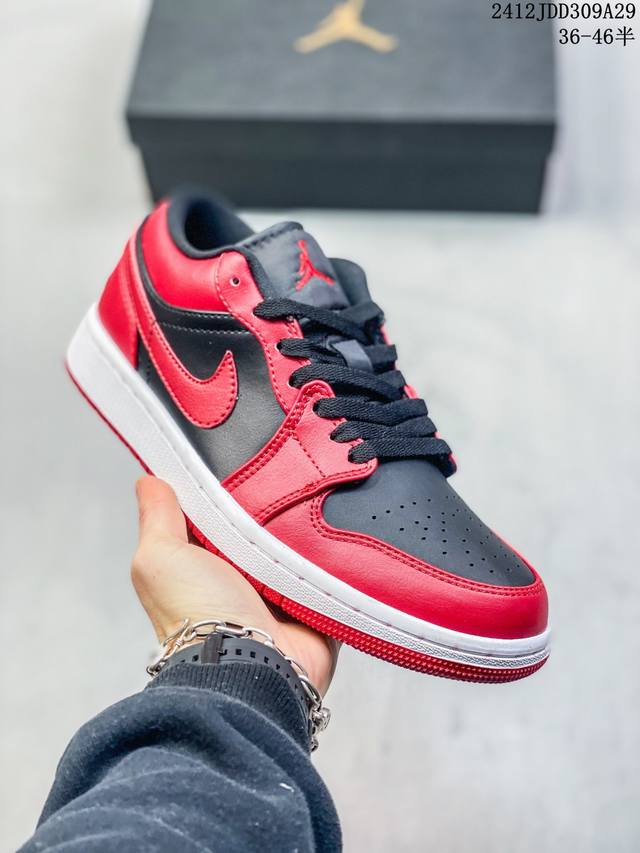 Nk Air Jordan 1 Low Aj1 乔1白酒红 低帮文化休闲板鞋 货号：Hf3148-102 尺码：36 36.5 37.5 38 38.5 39