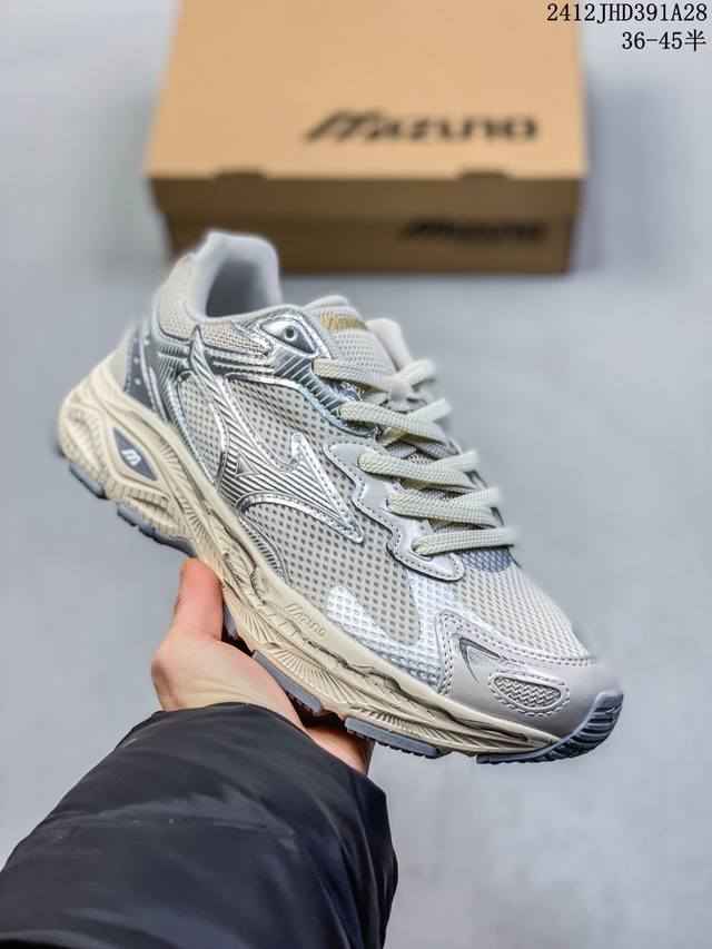 Mizuno Racer S 美津浓 复古潮流 低帮 训练跑步鞋 货号:D1Gh223523 尺码:36 36.5 37.5 38 38.5 39 40 40.