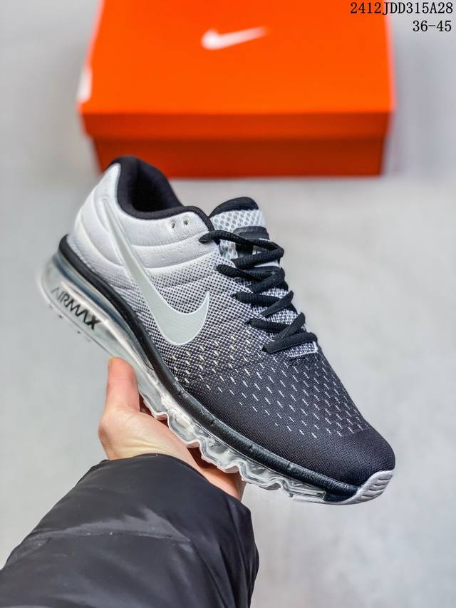 Nike耐克男女鞋 Air Max2017全掌气垫透气运动休闲跑步鞋 12J 315A28