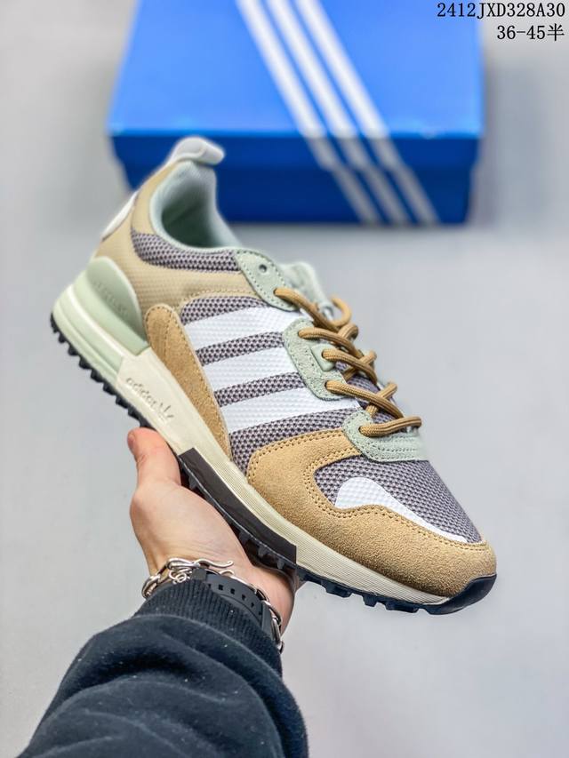 公司级阿迪达斯adidas Originals Zx 700 三叶草经典复古校园系列原标半码 专柜同步国内标原盒专柜 官方货号：Ho1850 12Jxd328A