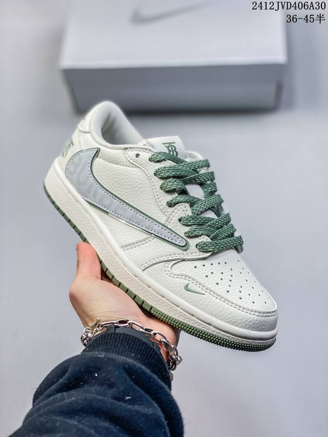 海外爆款限量发售！公司级 Travis Scott X Fragment Design X Jordan Air Jordan 1 Low Og Sp 巴宝莉联