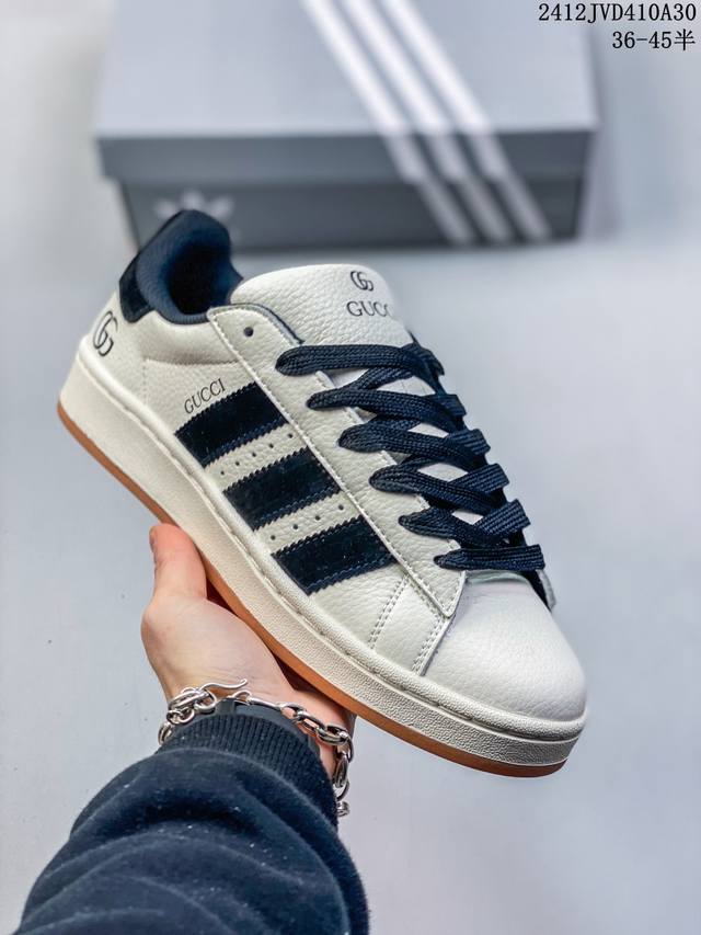 公司级adidas Originals Campus 00S 学院系列 面包风经典复古低帮百搭休闲运动板鞋 货号:Lj5107 尺码:36 36.5 37 38