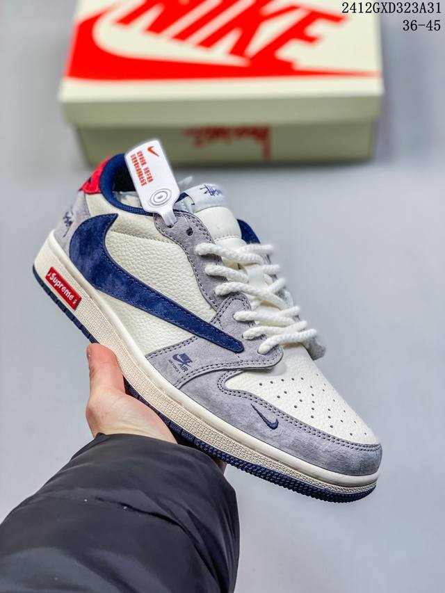 海外爆款限量发售！公司级 Travis Scott X Fragment Design X Jordan Air Jordan 1 Low Og Sp “Off